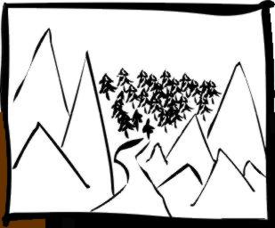 Descending into a forest